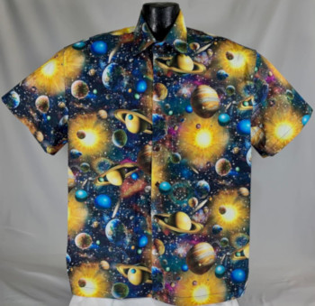 Planets -Space inspired Hawaiian shirt